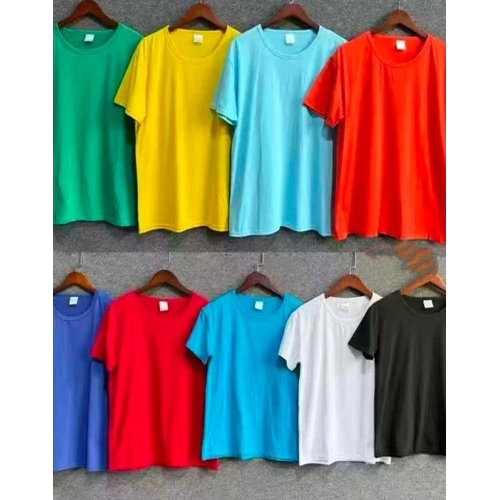 Round Neck T-Shirt - Cotton, Available in Various Sizes, Multiple Colors | Unisex Design with Soft Cotton Sleeves for Maximum Comfort