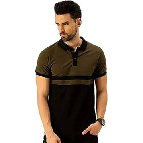 Mens Stylish Polo T Shirt - Color: White