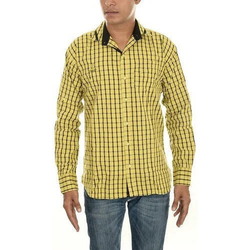 Men'S Casual Check Shirt - Color: Multiple