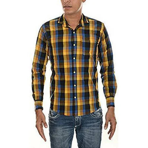 Men'S Formal Check Shirt - Color: Multiple