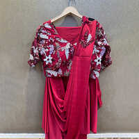Designer Ready to Wear Saree with Blouse and Jacket
