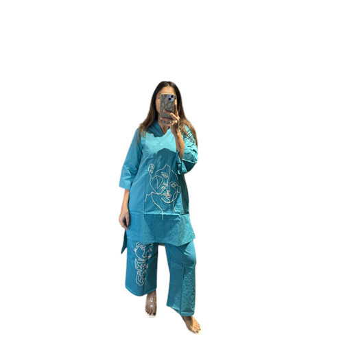Ladies Fancy Co Ord Set - Color: Blue