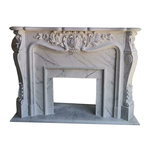 Italian Marble Fire Palace - Color: White