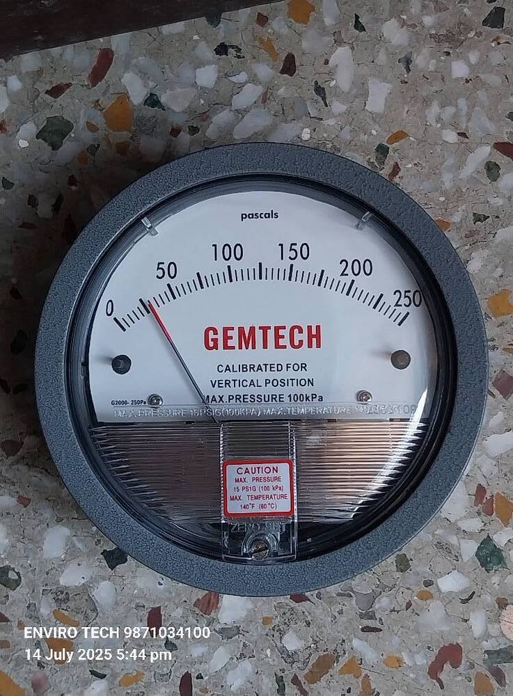 GEMTECH DIFFERENTIAL PRESSURE GUAGE FORM KARNATAKA
