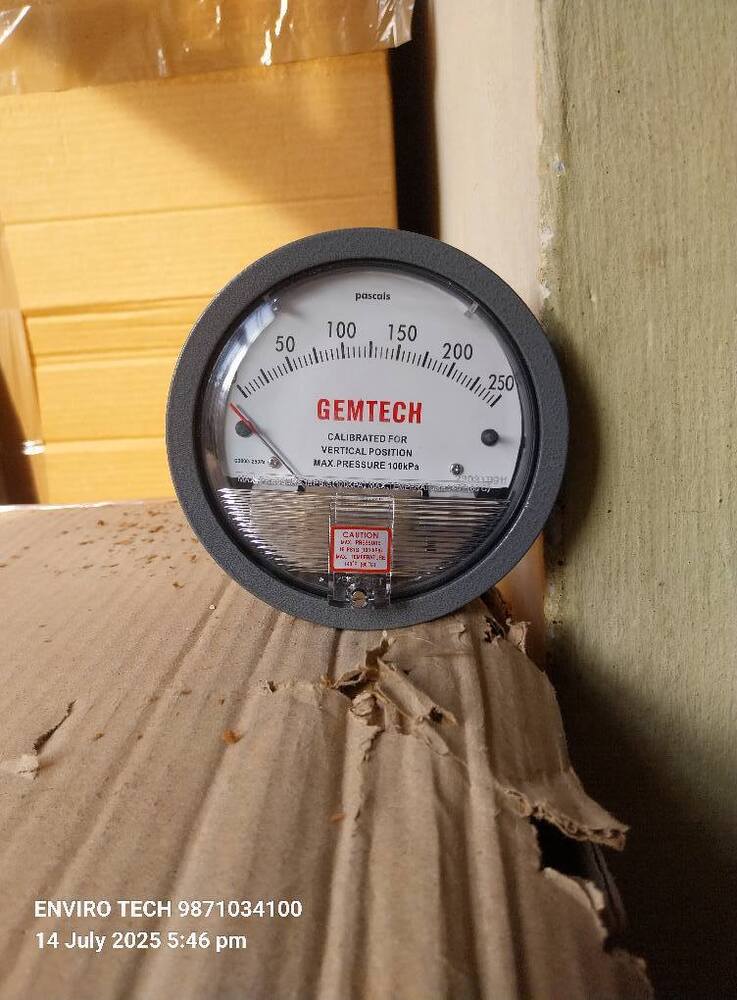GEMTECH DIFFERENTIAL PRESSURE GUAGE FORM KARNATAKA