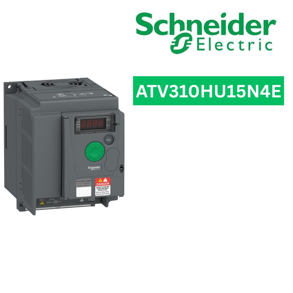 ATV310HU15N4E-variable speed drive, Easy Altivar 310, heavy duty, 1.5kW, 2hp, 380 to 460V, without EMC