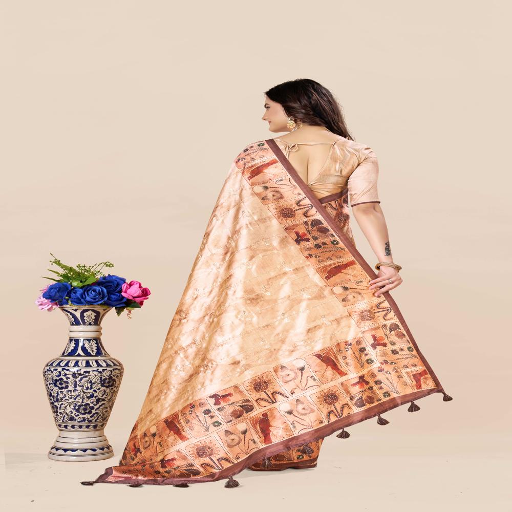Abstract Printed Saree