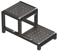 Ss Pot Stand 2 Tier - Design Type: Steel