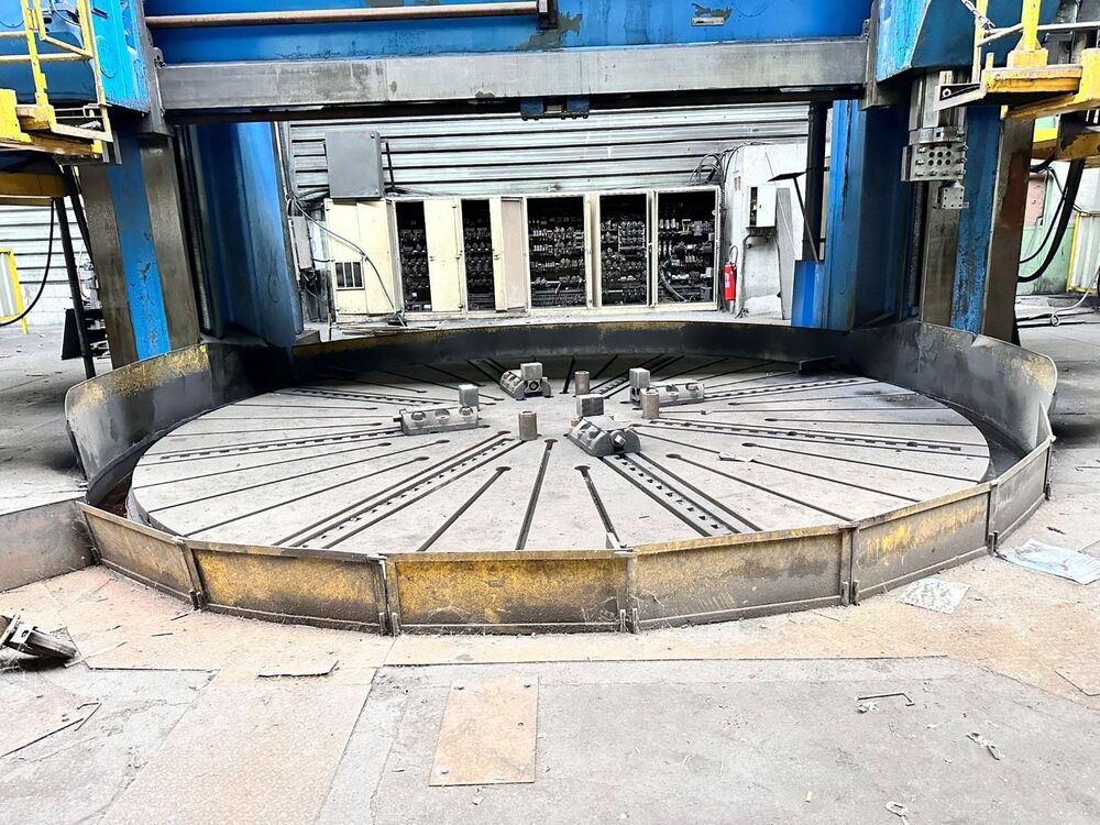01_6500mm x 3500mm Schiess Heavy Duty CNC VTL Machine