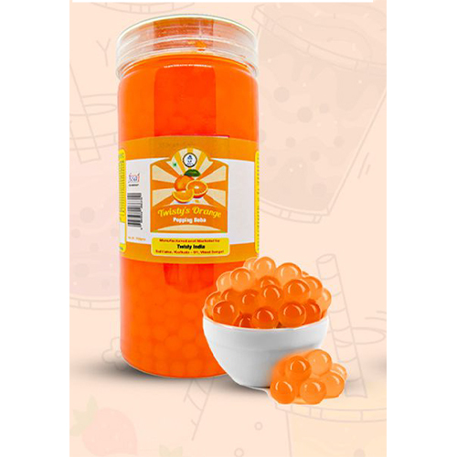 Orange Popping Boba