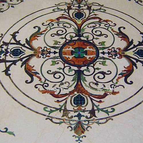 Stone Carving Inlay Flooring - Color: Multi Colors