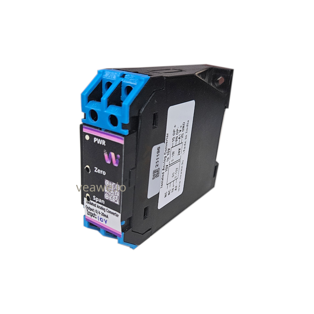 Isolated Analog Signal Converter 10v 10v - Color: Black