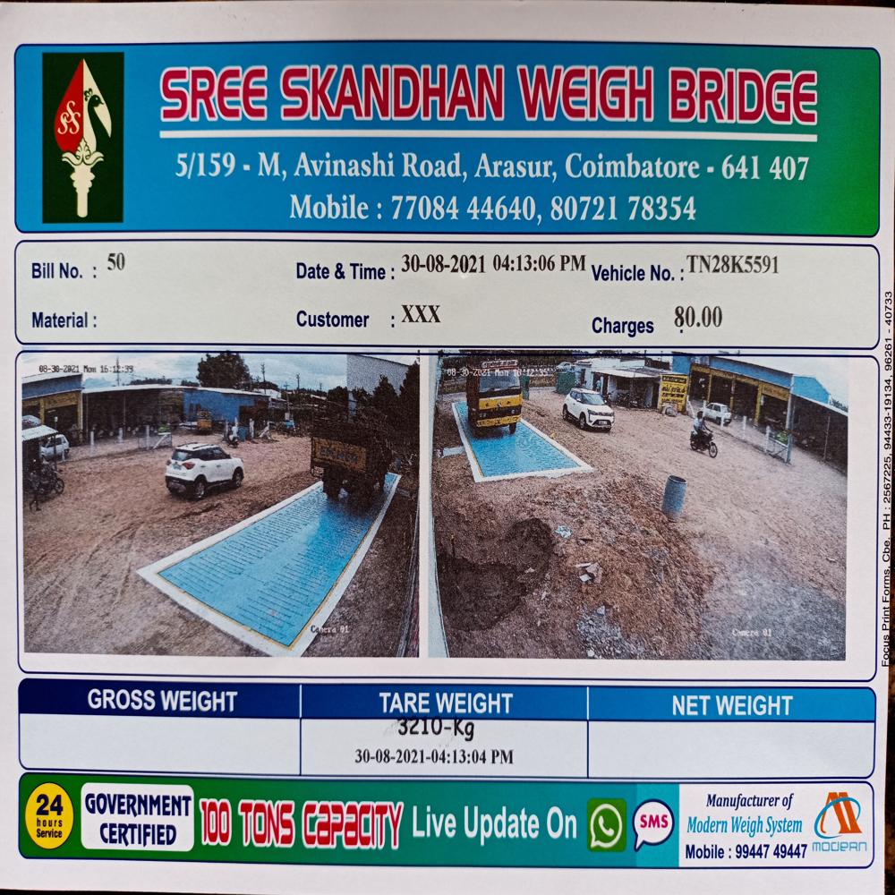 Weighbridge System - Accuracy: 10 Gm