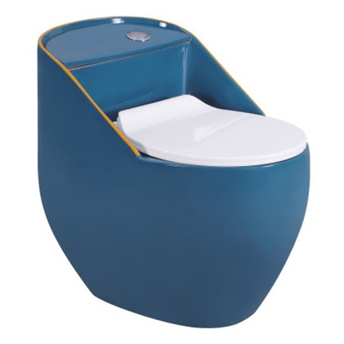 Qubo-02 One Piece Toilet - Color: Blue