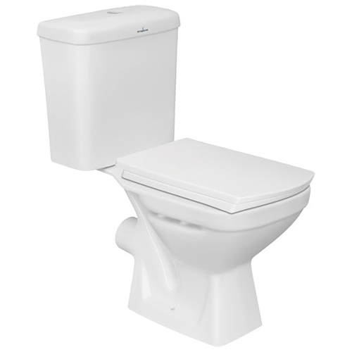 Two Piece Toilet - Color: White
