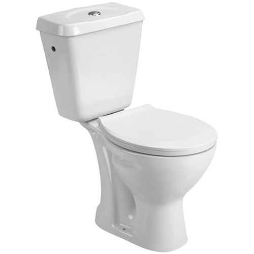 Two Piece Toilet - Color: White