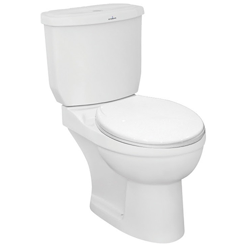 Two Piece Toilet - Color: White