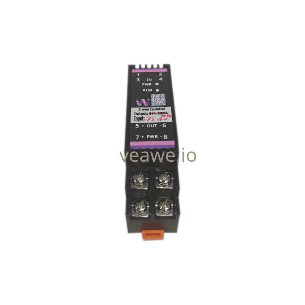 Isolated Analog Signal Converter +/-75mv To 20ma - Color: Black