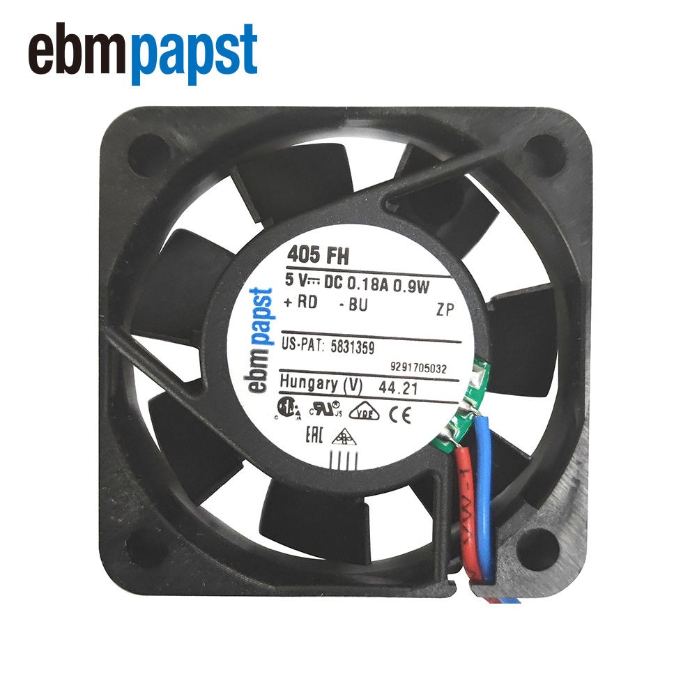 ebmpapst 405FH 40x40x10mm 4010 4cm 5V DC 5.3CFM 0.9W 26dBA 6000RPM Power Module Mini Axial Cooling Fan