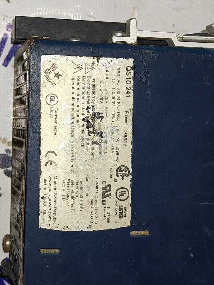 Puls Qs10.241 - Used Condition | High Precision Dimensional Control Device, Compact Design For Enhanced Efficiency In Industrial Applications