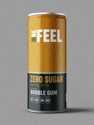 Refeel Bubblegum Energy Drink - Alcohol Content (%): No