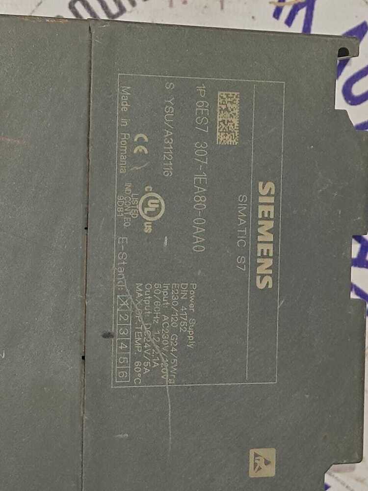 Siemens 6es7 307-1ea80-0aa0 - Used Programmable Logic Controller | High Performance, Versatile Integration, Industrial Automation Solution