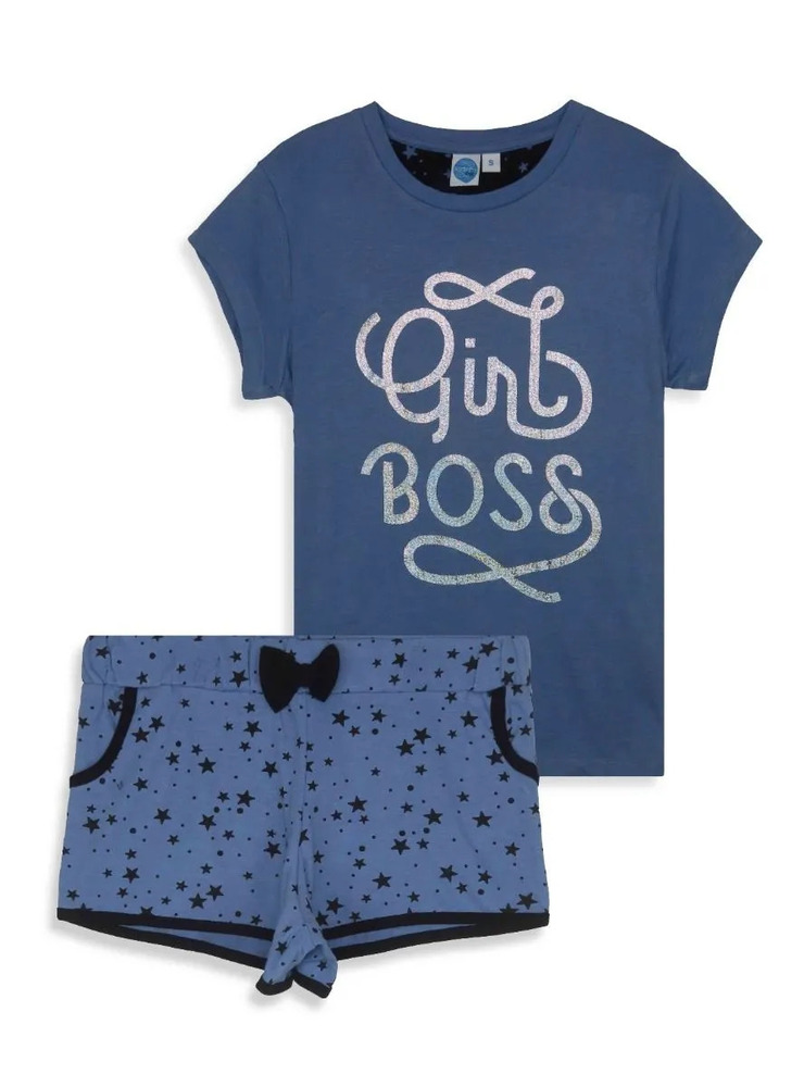 Ladies Blue Shorty Set