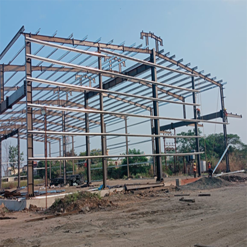 Prefabricated Steel Structure - Color: Black Paint Coated