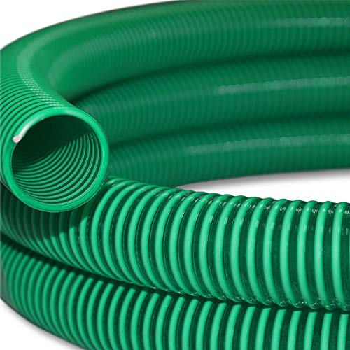 25 Mm Medium Duty Suction Hose Pipe - Color: Green