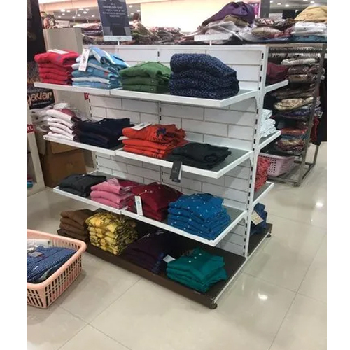 2 Side Shelves Display Rack - Capacity: 150-200 Kg Kg