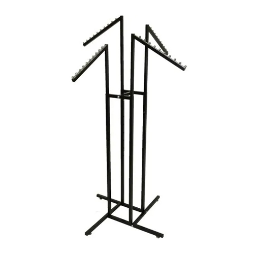Mixed Arm Four Way Clothing Display Stand - Capacity: 150 Kg Kg