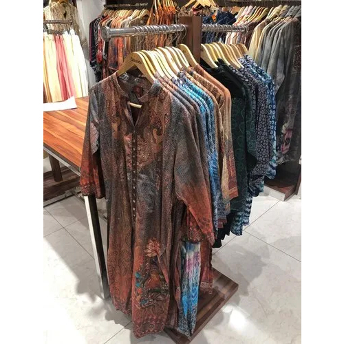 Garment Showroom Hanging Stand - Color: Brown