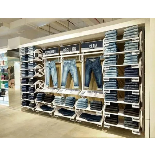 Theeejs Rack Color Jeans Display Rack - Color: White at 350.00 INR in New Delhi, Delhi ...