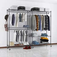 Mild Steel Powder Coated Garment Hanging Stand