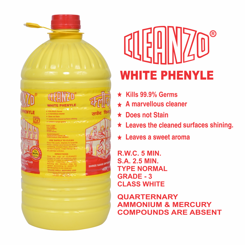 Cleanzo White Phenyl - Shelf Life: 24 Months