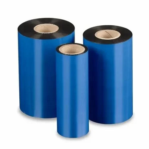 Wax Barcode Label And Ribbon - Color: Blue