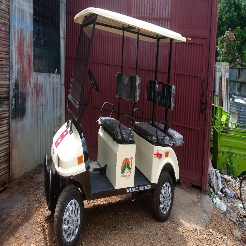 Electric Golf Kart - Color: White