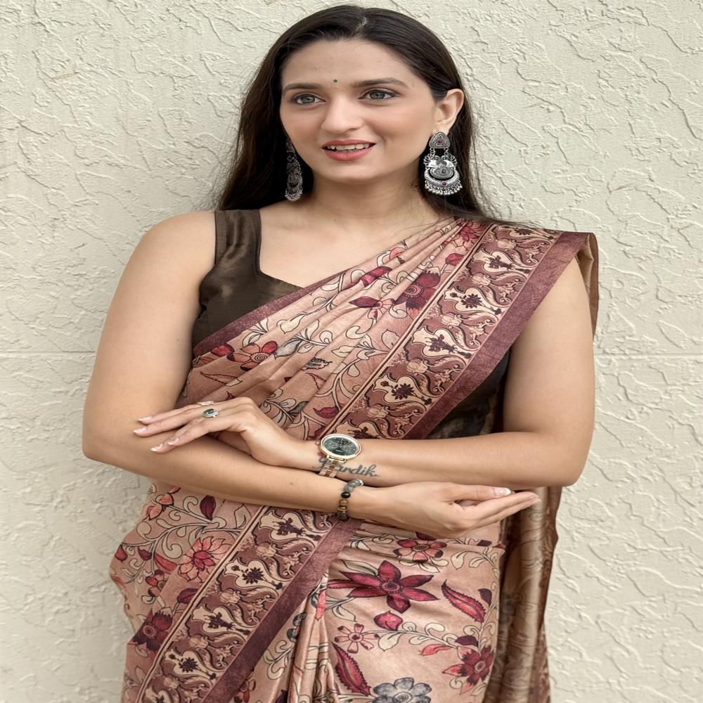 FLORAL PRINTED SAREE