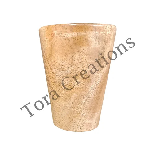 Tora Neem Wood Tea Cup Single Piece Export Quality Handmade (TCMC8510)