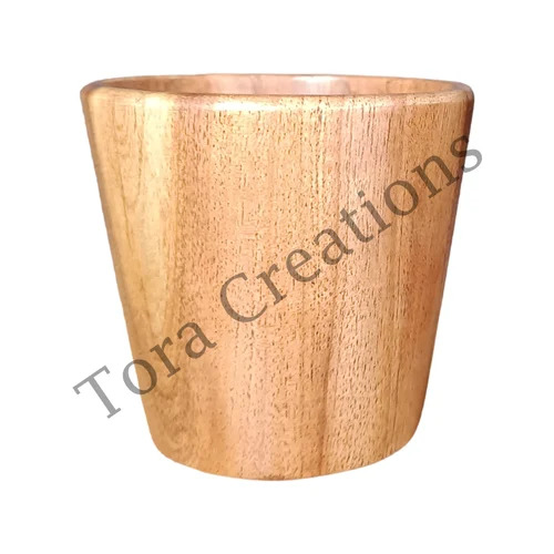 Tora Neem Wooden Tea Cup Export Quality Handmade Single टुकड़ा (TCMC8512)