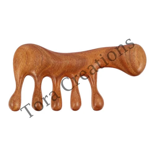 WOODEN MASSAGE NEEM COMB (TCNC7007)