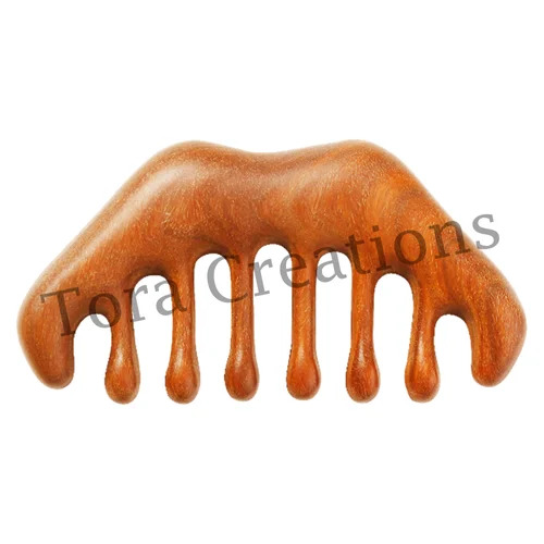 Tora Neem Wooden Massager Comb Export Quality Handmade (TCNC7006)
