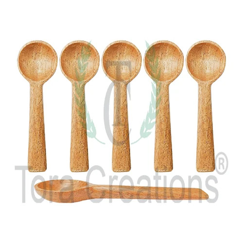 Neem Wood Spice Spoon - Color: Brown