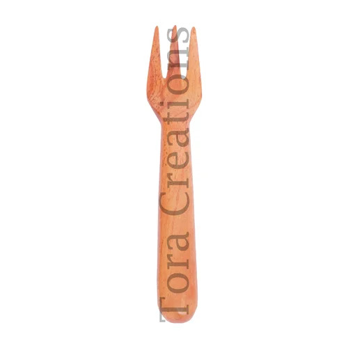 Tora Neem Wood Baby Fork Export Quality Handmade (TCNC9502)