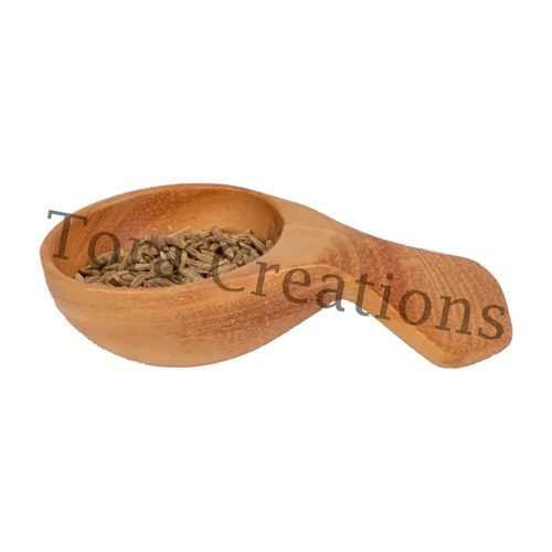 Neem Wood Masala Spice Spoon - Color: Brown