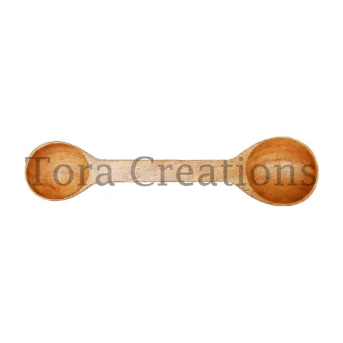 Neem Wood Dual Tea Spoon - Color: Brown
