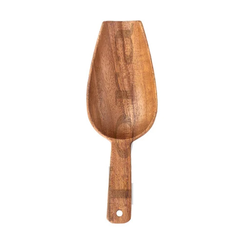 Neem Wood Scoop Flour Grain Measuring Spoon - Color: Brown