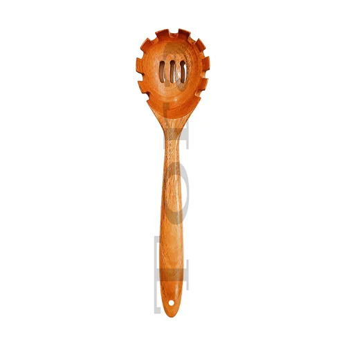 Tora Neem Wood Spaghetti Ladle Export Quality Handmade (TCNU9004)