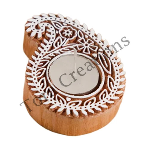 Wooden Tealight Candle Holder