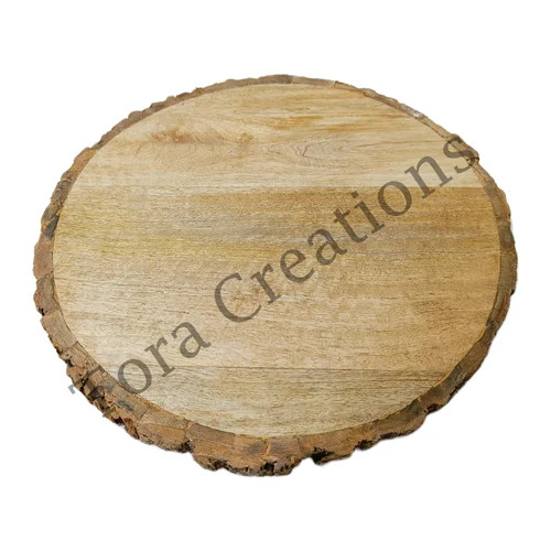 Tora Round Wooden Logs Coasters 10 Inch (TCC4011)